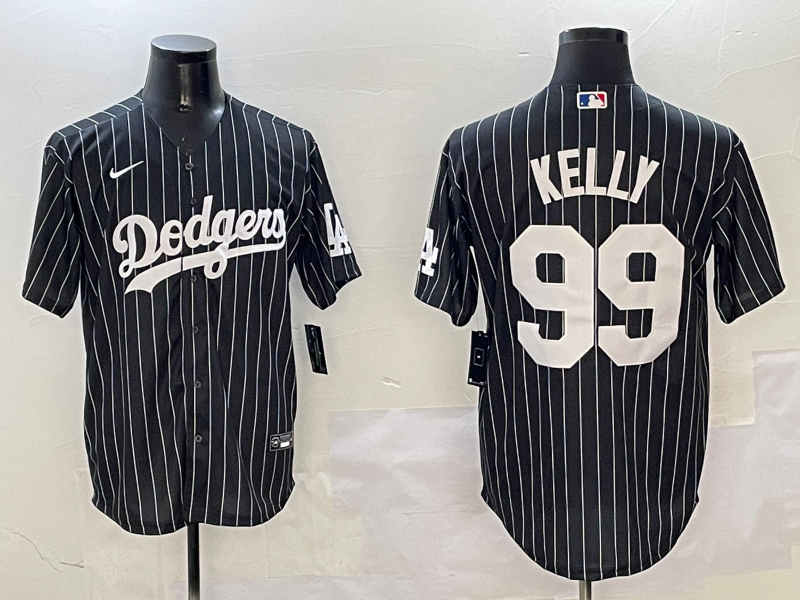 Men's Los Angeles Dodgers Joe Kelly #99 Black Alternate Limited Jersey